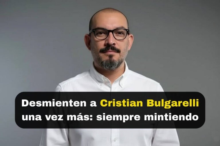 Desmienten a Cristian Bulgarelli una vez más