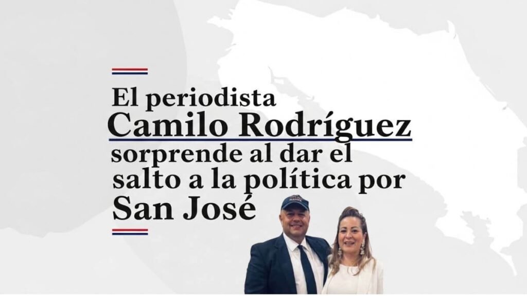 Camilo Rodríguez da el salto a la política: será candidato a diputado por San José con el partido Aquí Costa Rica Manda